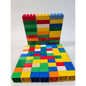 LEGO Duplo 100 Piece Bulk Lot Classic Building Bricks Multicolor Toddler Set